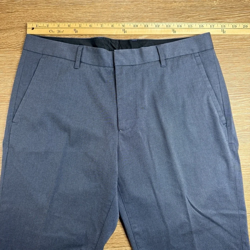 Bonobos Monday Dress Pants Mens 33x30 Slim Fit Blue Flat Front Stretch Chinos